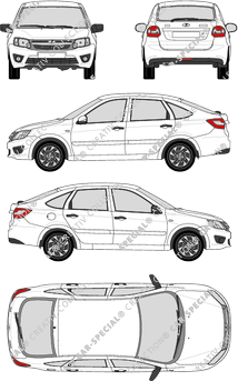 Lada Granta Hatchback, current (since 2014) (Lada_015)