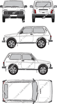 Lada 4x4, Kombi, 3 Doors (2020)