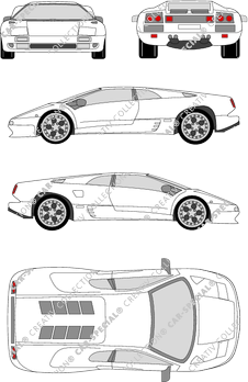 Lamborghini Diablo Coupé, 1990–2001 (Lamb_001)