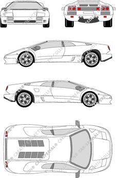 Lamborghini Diablo, Coupé, 2 Doors (1990)