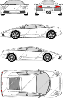 Lamborghini Murciélago, Coupé, 2 Doors (2001)