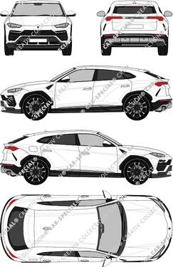 Lamborghini Urus break, 2018–2022 (Lamb_007)