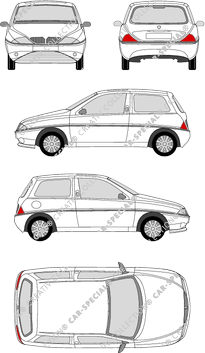 Lancia Y, Kombilimousine, 3 Doors