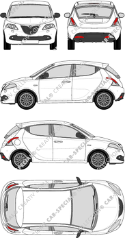 Lancia Ypsilon, 2011–2016 (Lanc_017)