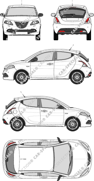 Lancia Y Hatchback, actueel (sinds 2016) (Lanc_021)