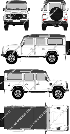 Land Rover Defender Station Wagon, 1983–2016 (Land_004)