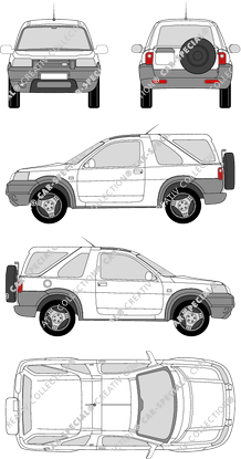 Land Rover Freelander Hard-Top, Hard-Top, break, 3 Doors (1997)