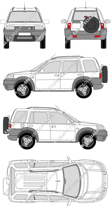 Land Rover Freelander break, 1997–2003 (Land_012)