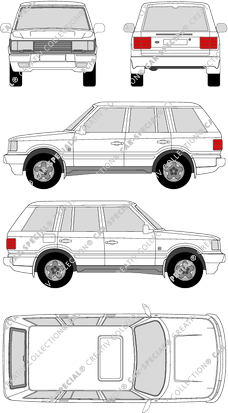 Land Rover Range Rover Station wagon, 1994–2002 (Land_013)