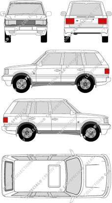 Land Rover Range Rover station wagon, 1994–2002 (Land_013)