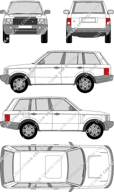 Land Rover Range Rover, station wagon, 5 Doors (2002)