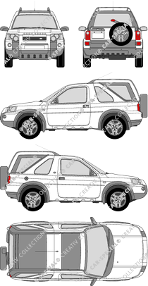 Land Rover Freelander break, 2003–2006 (Land_016)