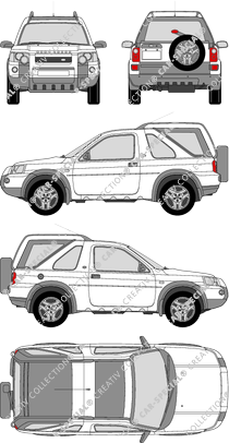 Land Rover Freelander Station wagon, 2003–2006 (Land_016)