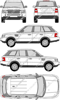 Land Rover Range Rover Station wagon, 2005–2013 (Land_020)