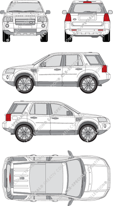 Land Rover Freelander break, 2006–2010 (Land_021)