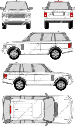 Land Rover Range Rover, Station wagon, 5 Doors (2007)