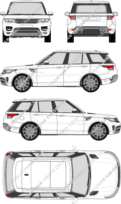 Land Rover Range Rover Sport, Sport, break, 5 Doors (2013)