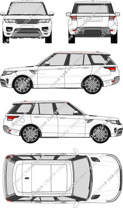 Land Rover Range Rover Sport, Sport, Station wagon, 5 Doors (2013)