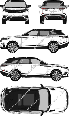 Land Rover Range Rover Velar R-Dynamic, R-Dynamic, combi, 5 Doors (2017)