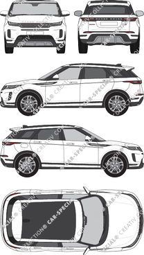 Land Rover Range Rover Evoque, station wagon, 5 Doors (2019)