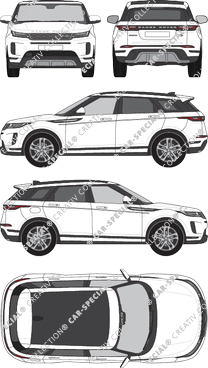 Land Rover Range Rover Evoque, Station wagon, 5 Doors (2019)