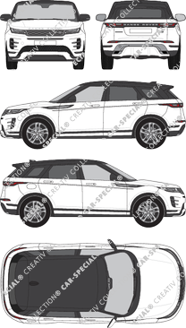 Land Rover Range Rover Evoque R-Dynamic, combi, 5 Doors (2019)