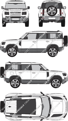 Land Rover Defender 110, Kombi, 5 Doors (2020)