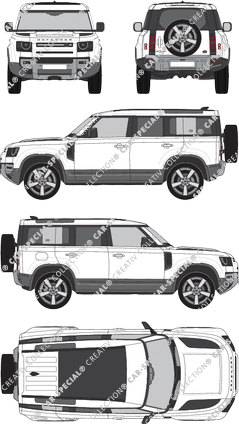 Land Rover Defender 110, station wagon, 5 Doors (2020)