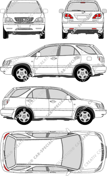 Lexus RX 300, break, 5 Doors (2000)