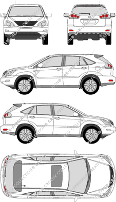 Lexus RX 300 Kombi, 2003–2006 (Lexu_010)