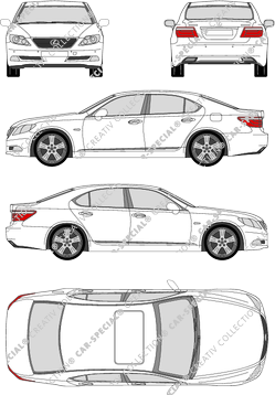 Lexus LS 460, sedan, 4 Doors (2007)