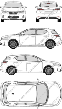 Lexus CT 200h Kombilimousine, 2011–2014 (Lexu_018)