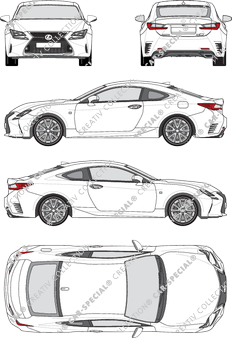 Lexus RC 350, 350, Coupé, 2 Doors (2015)