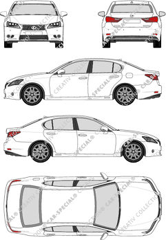 Lexus GS 300h, limusina, 4 Doors (2015)