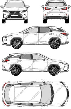 Lexus RX 450h personenvervoer, 2016–2022 (Lexu_025)