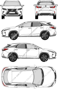 Lexus RX 200t, combi, 5 Doors (2016)