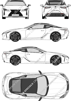 Lexus LC 500, Coupé, 2 Doors (2017)