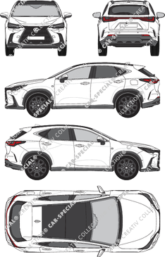 Lexus NX break, actuel (depuis 2022) (Lexu_030)