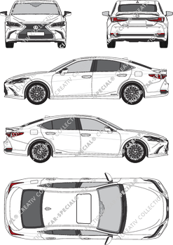 Lexus ES berlina, attuale (a partire da 2018) (Lexu_031)