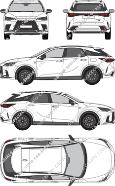 Lexus RX 500h station wagon, attuale (a partire da 2022) (Lexu_034)