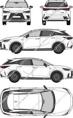 Lexus RX 500h Kombi, aktuell (seit 2022) (Lexu_034)