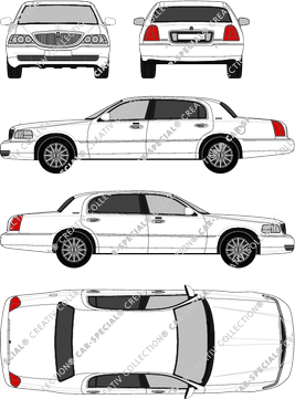 Lincoln Town Car sedan, 2003–2011 (Linc_003)