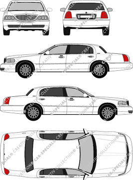 Lincoln Town Car L, L, berlina, 4 Doors (2003)