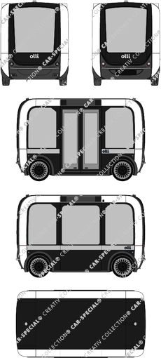Local Motors Olli autobus autonomo, camionnette, 1 Doors (2017)