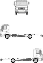 MAN L2000, Fahrerhaus kurz