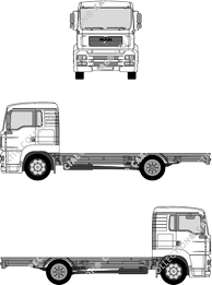 MAN TGA L, L, Chassis for superstructures (2000)