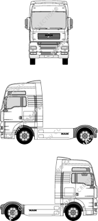 MAN TGA XXL, XXL, tractor unit (2000)