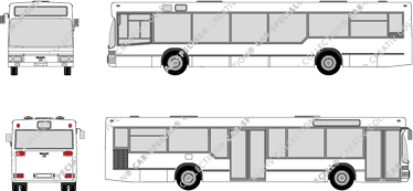 MAN NL 222/262/312, autobús de línea con pasillo bajo