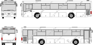 MAN SÜ 263/283/313 einflügelige Tür hinten, einflügelige Tür hinten, Überlandbus