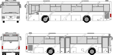 MAN SÜ 263/283/313 zweiflügelige Mitteltür, zweiflügelige Mitteltür, Überlandbus